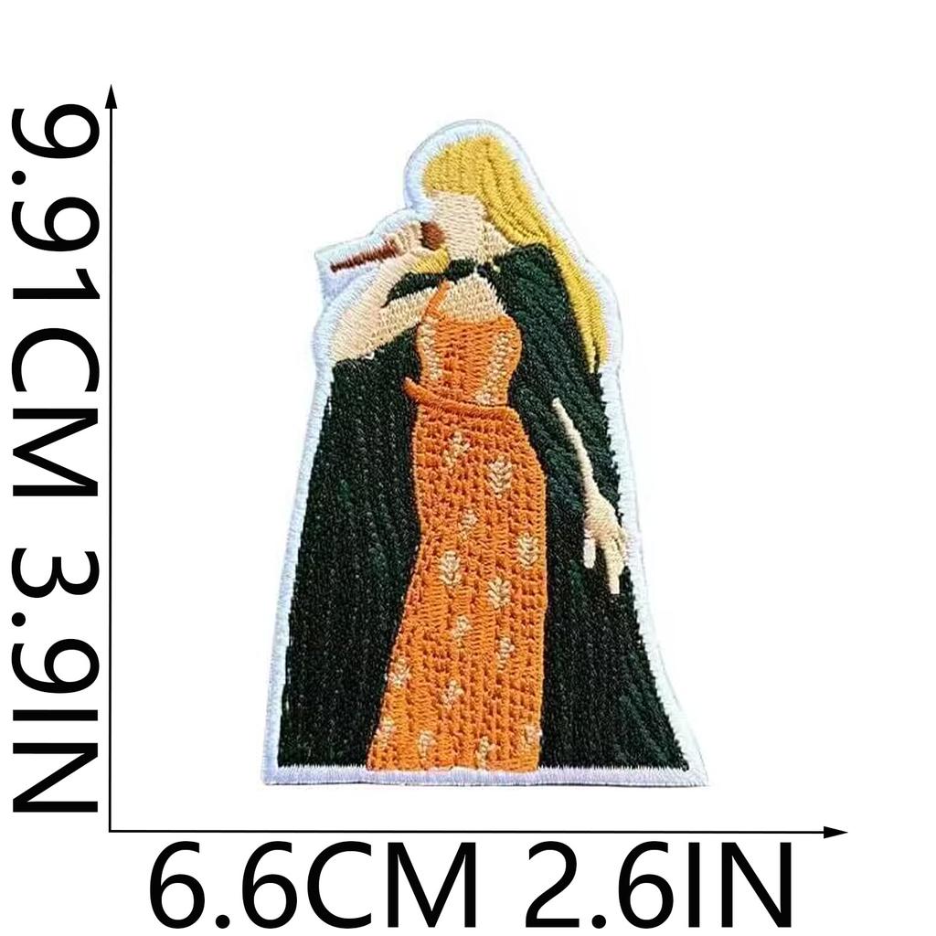 Taylor Singer Embroidery Cloth Sticker Rock Music Patch Sticker Guitar Player Computer Embroidery Label Bag Decoration Diy Sticker