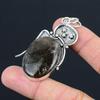 Natural Fume Agate Gemstone Pendant Handmade 925 Sterling Silver Indian Jewelry