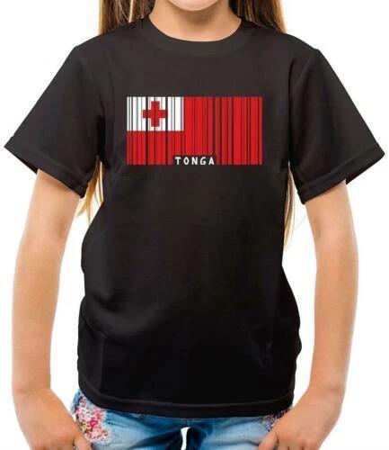 Tonga Flag Style Bars - T-Shirt - Country - Travel - - City - Gift 160