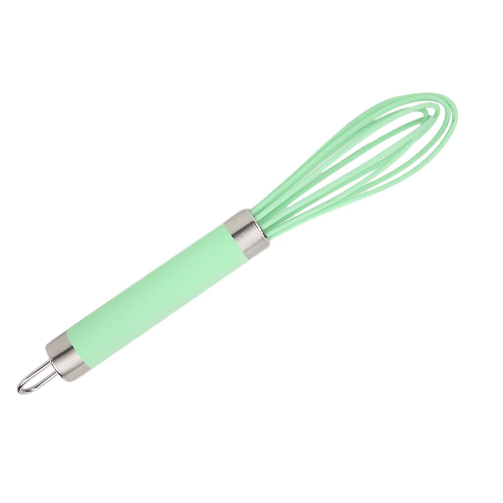 Household Mini Manual Egg Beater Stirring Mixer Blender Kitchen Cooking Utensils Green