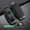 Metal Leather Car Key Fob Case Cover Keychain For - Nissan Rogue X-Trail T33 Qashqai J12 Kicks Ariya Altima Sentra