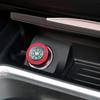 Aluminum Car Cigarette Lighter Plug Replacement Compass Button Cover Universal Push Button Dust Cover