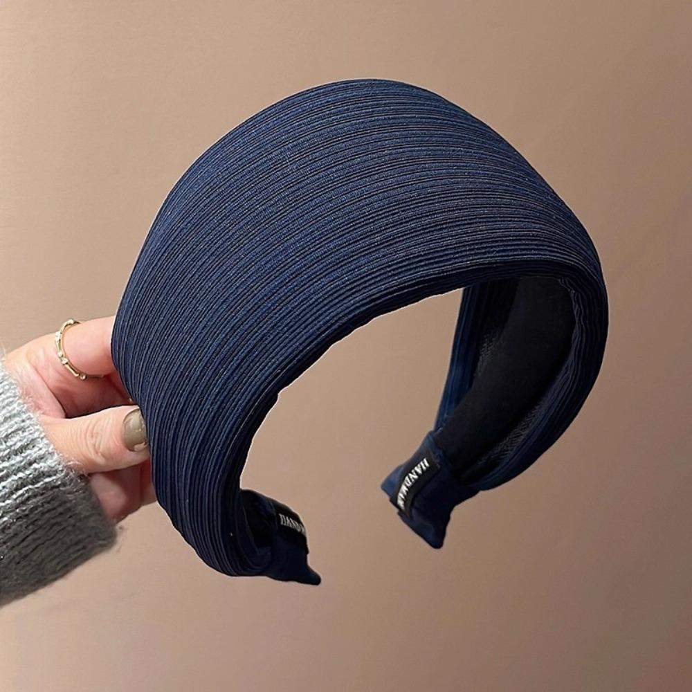 Wide Edge Hair Hoop Solid Hair Ornament Hair Accessories Hair Band  Women Girls