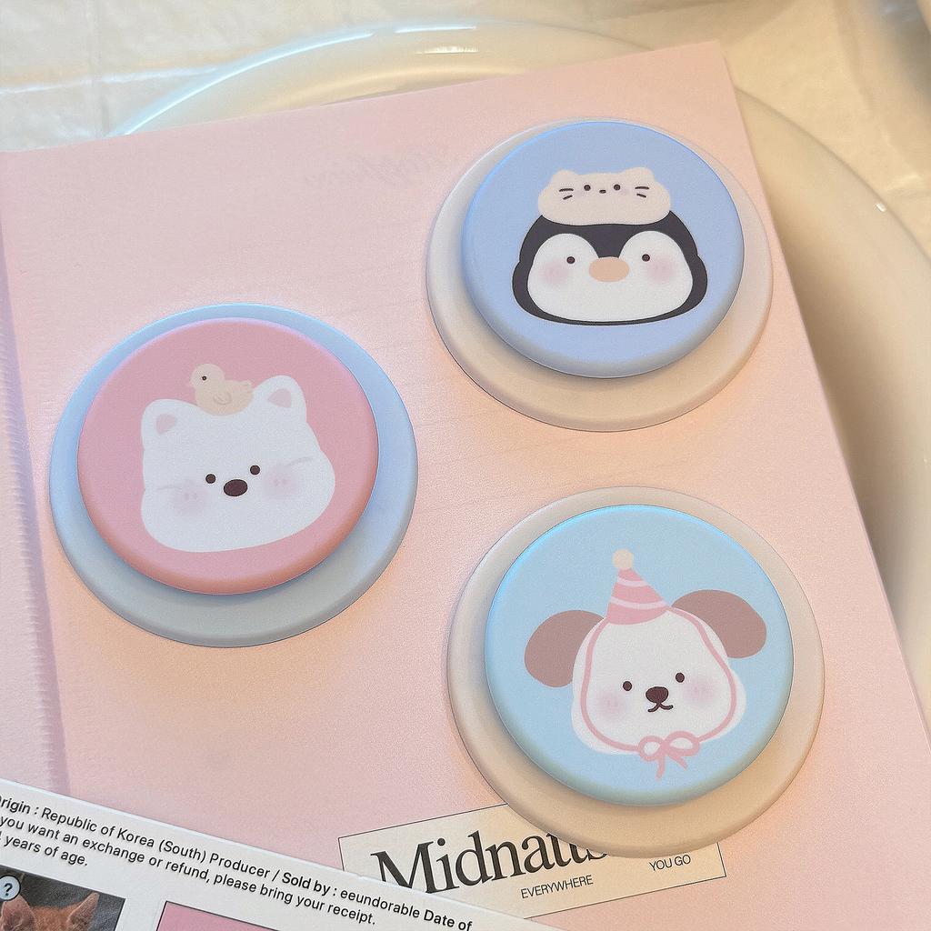 Niche Cartoon for Magsafe Magnetic Holder Film Small Animal Mobile Phone Airbag Holder Retractable and Portable