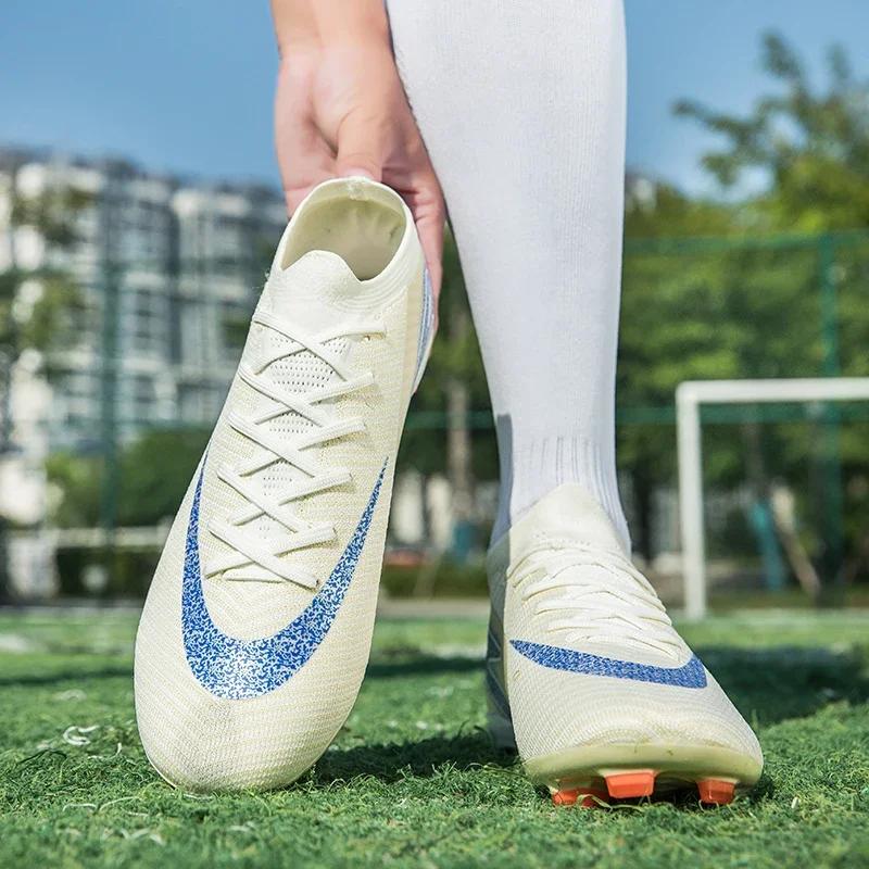 Neue Fußballschuhe für Herren Rutschfeste Fußballschuhe Stollen Training Spiel Hochwertige Unisex Teenager Sneaker Chuteira De Campo