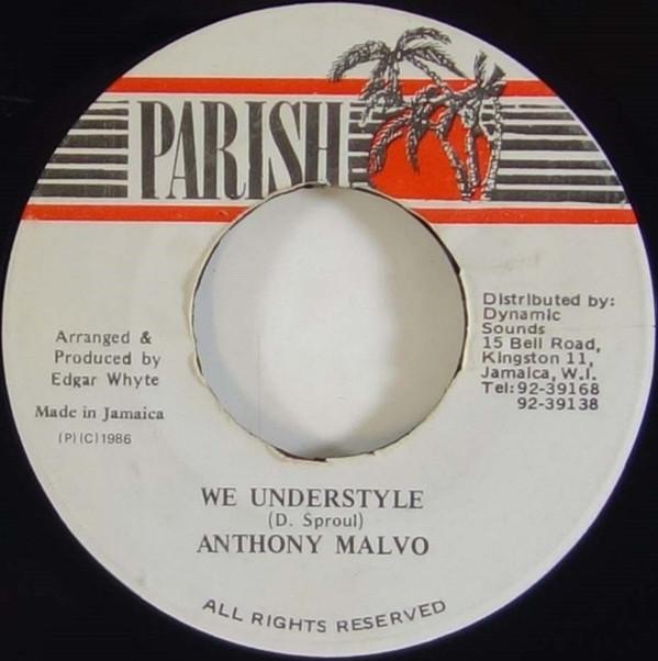 

7-дюймовая пластинка ANTHONY MALVO We Understyle NONE Parish 1986 Ямайка Регги Ска Даб Б/у