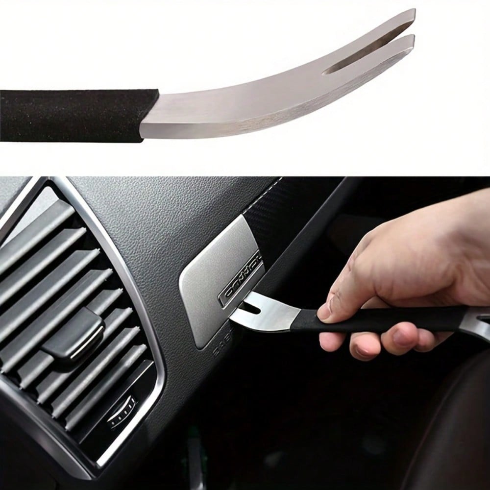 1Pc Stainless Steel Car Trim Removal Tool, Auto Door Panel Dashboard Radio Audio Navigation Installer Pry Tool