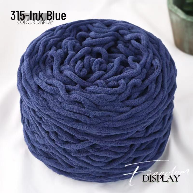 New 3.8 Liang Colored Ice Yarn: Thick Single-Strand for Crochet - Ideal for Shoes, Slippers, Scarves, and Seat Cushions.