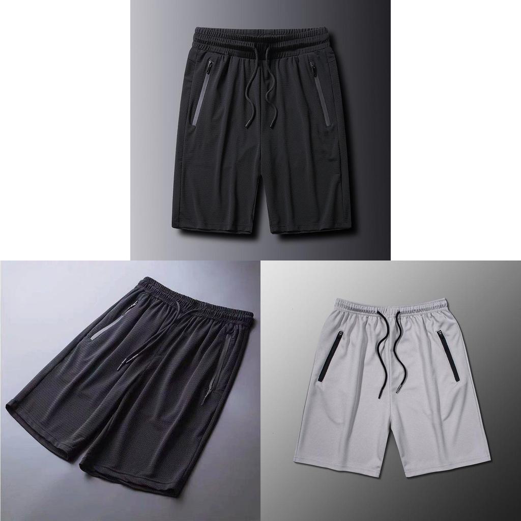 Ice Silk Short Pants For Men Summer Breathable Quick Dry Athletic Wear For Teens