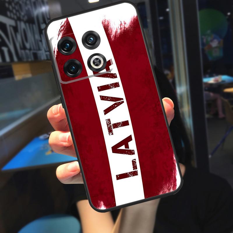 Latvia Flag Funda For OnePlus 13 12 R 11 9 10 Pro 8T 9RT 10T OnePlus Nord 4 CE 2 3 Lite N30 N20 Case
