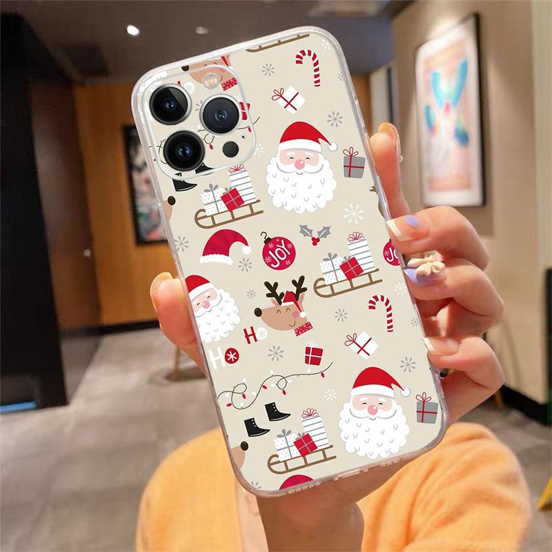 Christmas Art Phone Case For iphone 17 Pro Max 17 Air 16 15 14 13 Pro Max 15 16 Pro 15Plus Christmas Art