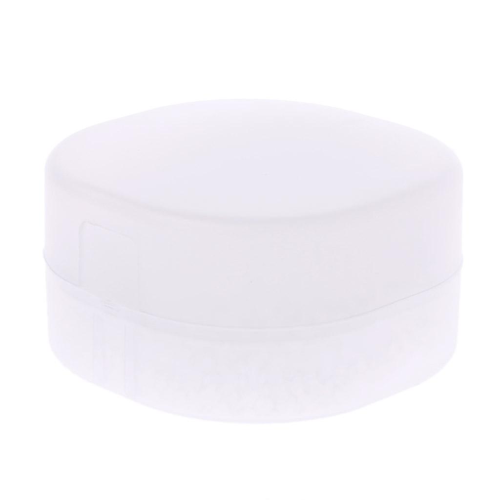 Plastic Soap Box Sponge for Case Round Travel Box Sponge Soap Dishes for Case Leak Resistant Holder Home Kitchen Bathroo