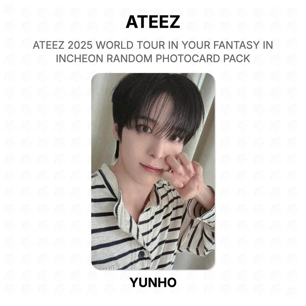 ATEEZ 2025 WORLD TOUR IN YOUR FANTASY IN INCHEON RANDOM PHOTOCARD PACK Official Photocard