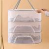 1Pc Multifunctional Household Drying Net Drying Fish Dry Insect Proof Drying Net Drying Clothes Windproof Folding Closed