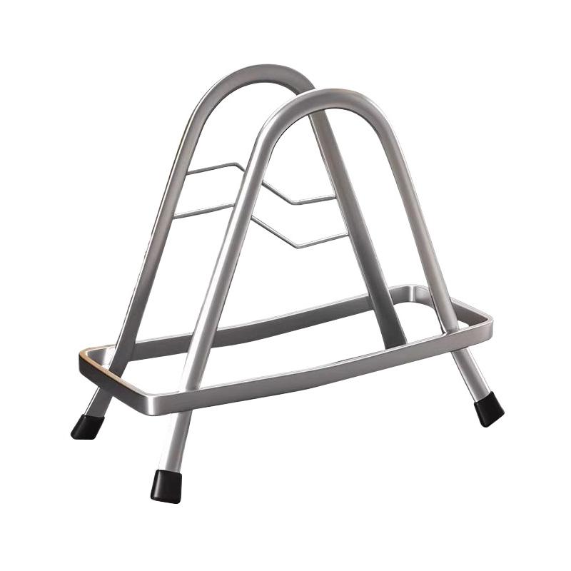 

1pc Stainless Steel Cutting Board Rack Anti-slip Chopping Board Shelf Kitchen Countertop Pot Lid Storage Rack Kitchen Organizer