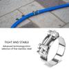 Pack of 4 Steel Hose Clamps Corrosion Resistant Providing Strong & Tight Grip for Home & Industrial Hose Applications