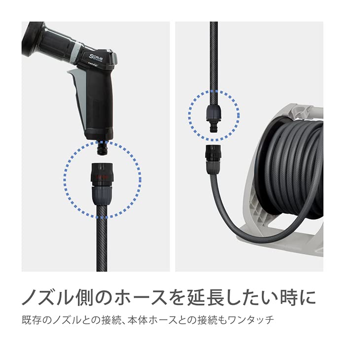Takagi Hose Extension Hose 5m Inner Diameter 12mm Gray PH03012GY005ES (GY)