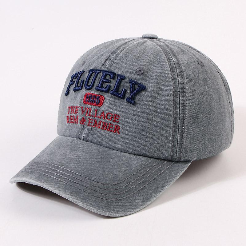 

RICYGVM Embroidery Letter Baseball Hat For WoUnisex Sunshade Visors Fashion Retro Duck Tongue Cap Unisex Solid Cotton Peaked Hats Adjustable