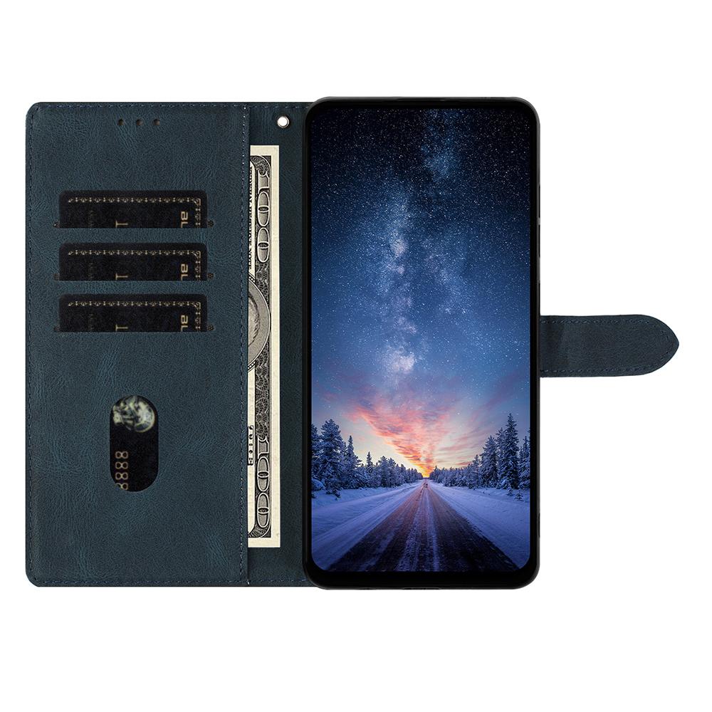 For iPhone 16 Pro Leather Case Solid Color Phone Wallet Cover