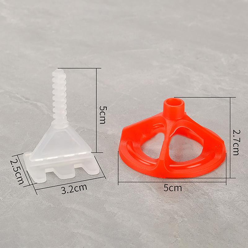 Hot 50/100Pcs Ceramic Tile Leveling System Base Plate Tile Spacers Leveling System Clips Wedge Floor Wall Gap Leveling System