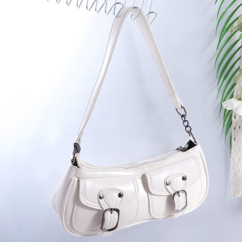 New Design Y2k Shoulder Bags Harajuku Spicy Girls Handbag Vintage Buckle Armpit Bag Women