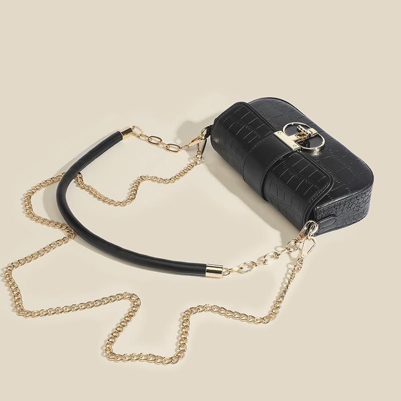 Wysoki Poziom Wyglądu Zaawansowane Poczucie Francuska Torba Podpachowa Moda Damska Krokodyli Wzór Na Ramię Mała Kwadratowa Torebka Wszystkie Torby Crossbody