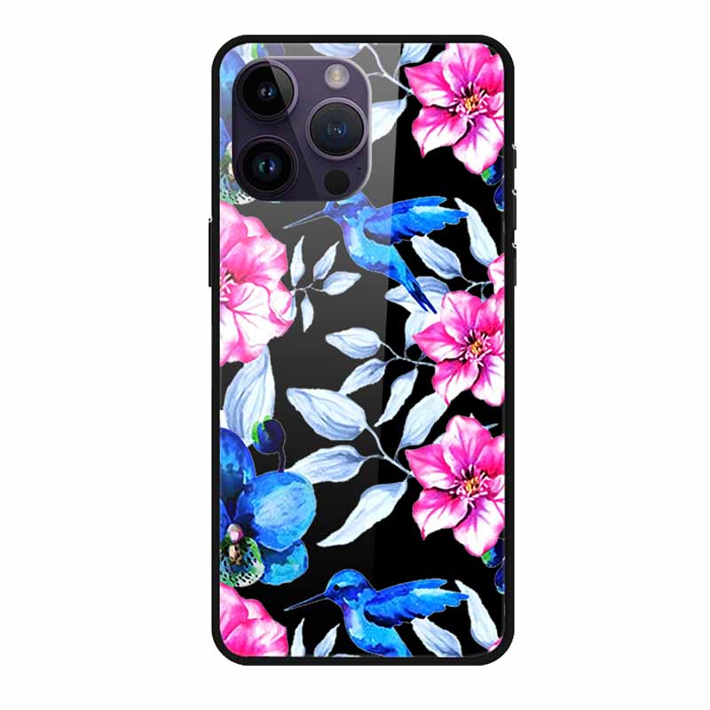 Tempered Glass Case For iphone 15 Pro Max Case Soft TPU Bumper Hard Glass Back Cover For iphone 16 Pro Max Phone Case 16Pro Max