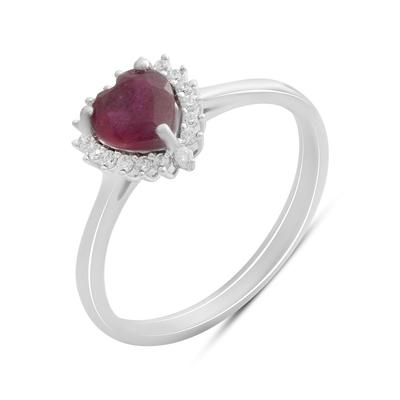 Silver Ring with a Natural Ruby 1.428ct, Item Weight 2.39 G (2187974)