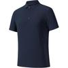Comfortable Casual Simple Solid Color Short Sleeve Polo Shirt Men Tops Midnight-Blue 152520150-1