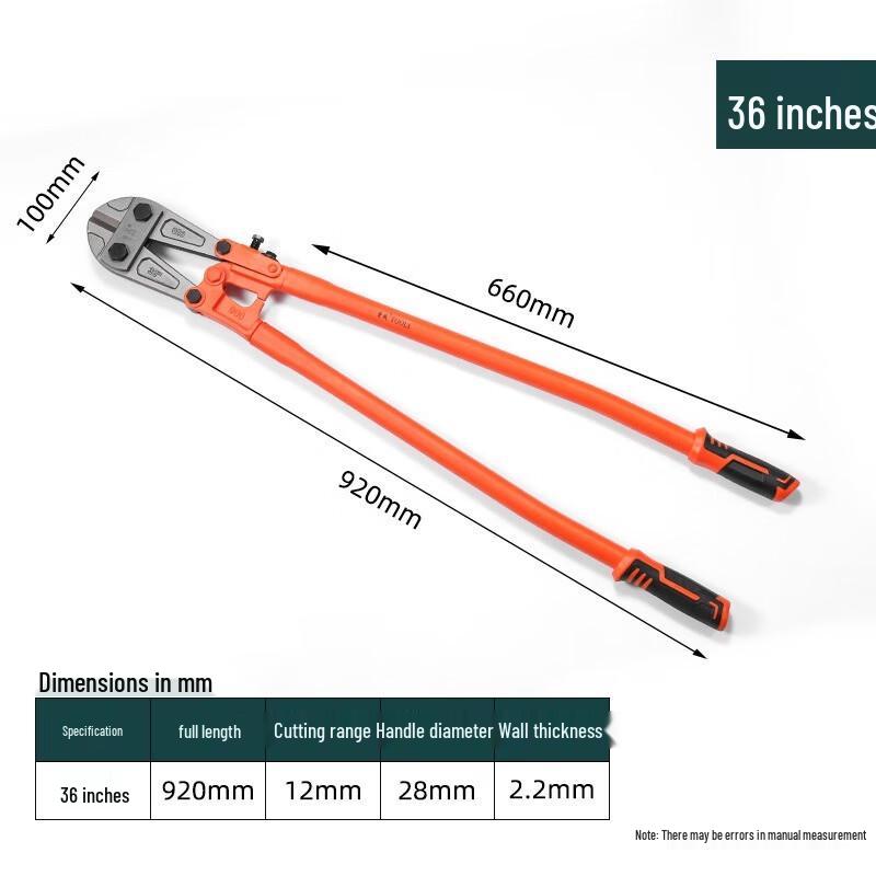 SMVPT8 Industrial 36-inch Bolt Cutter CN plug (adapter included)