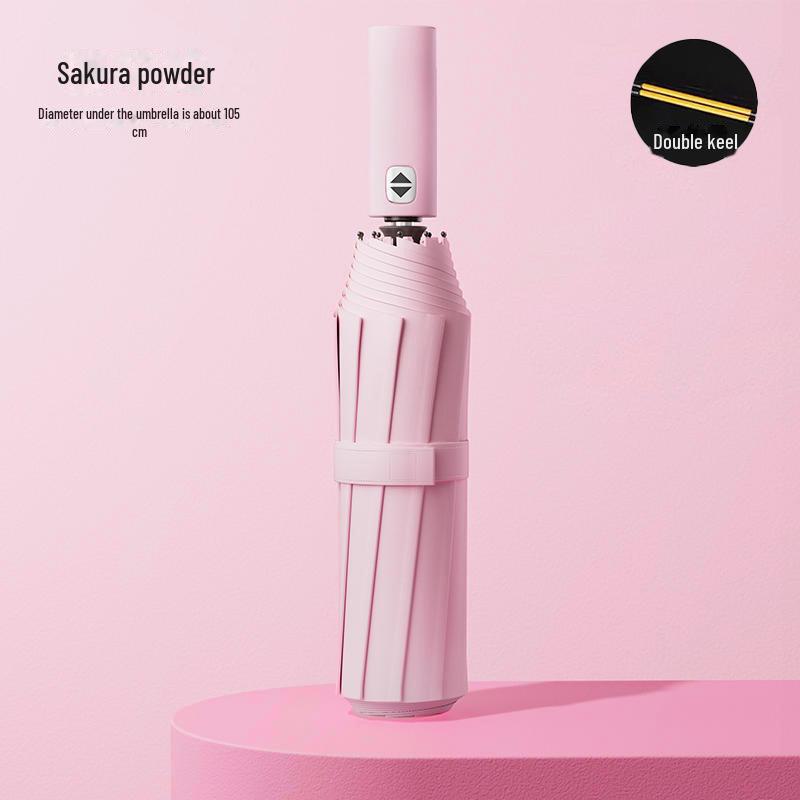 10-Bone Automated Dual-Use Umbrella: Large Folding, UV Protection, Sunshade for Men & Women