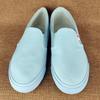 Non-Slip Blue Canvas Shoes for Clean Rooms - Large Size, Elastic Band for Men and Women