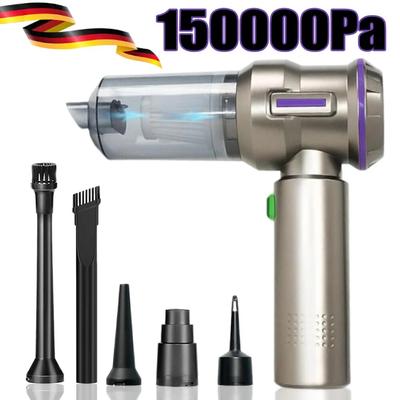 Mini Car Vacuum Cleaner High Power Handheld Vacuum Cordless Rechargeable 3-Gear Compressed Air Duster Portable Hand Held Vacuums