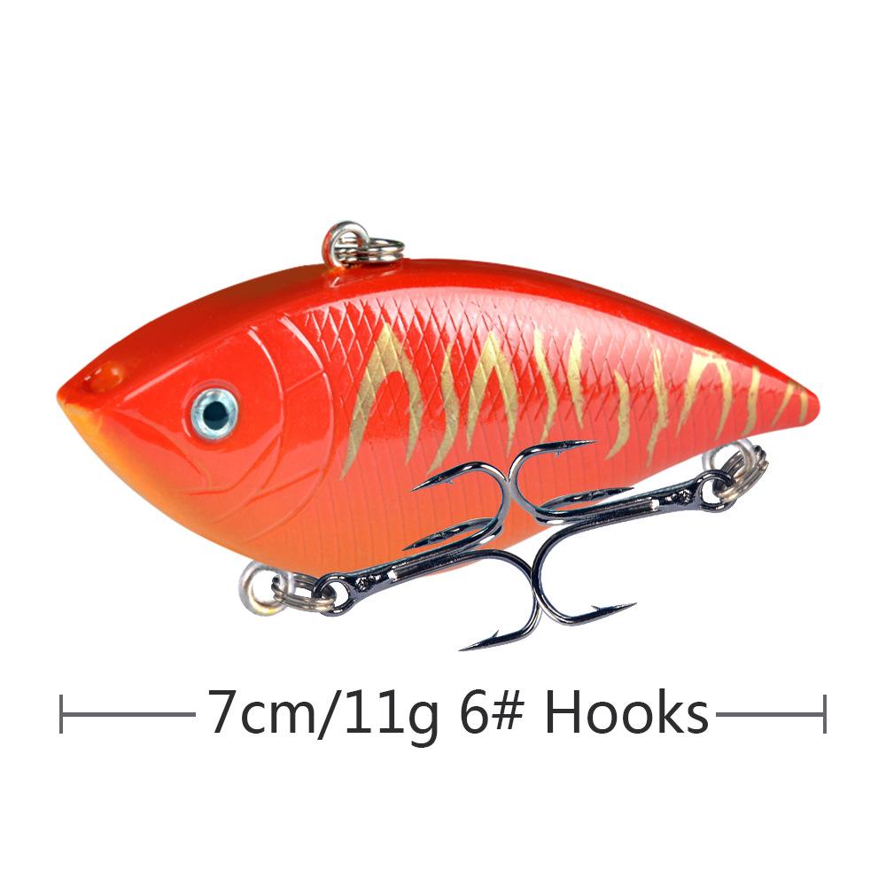Vibration Lure Set, 11g for Long Casts, All Water Layers, Universal Bass Fishing Artificial Bait
