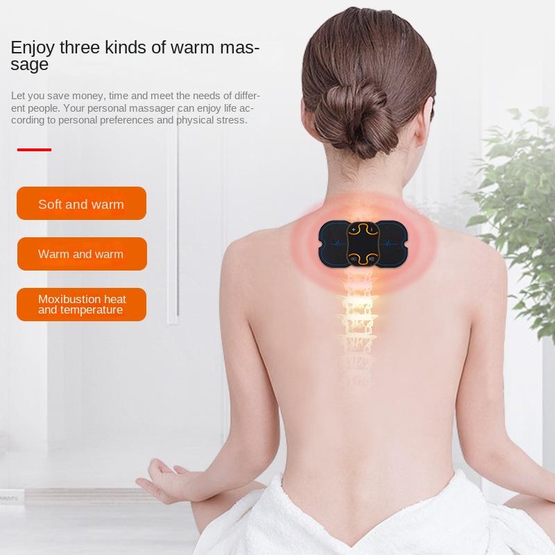 Mini tappetino massaggiante intelligente, massaggiatore per moxibustione, strumento per massaggio dei punti di agopuntura, apparecchio eutilico per agopuntura, scatola portatile per moxibustione senza fumo