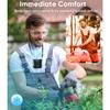 AI Portable Waist Fan, 6-Speed 16000RPM Strong Turbo Airflow, 40H Max Cooling Battery Powered Personal Fan Rechargeable, Hands-Free Shirt/Belt/Neck