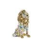 Figurine décorative - Lion doré - Résine - 21x14,5x27 cm - Multicouleur