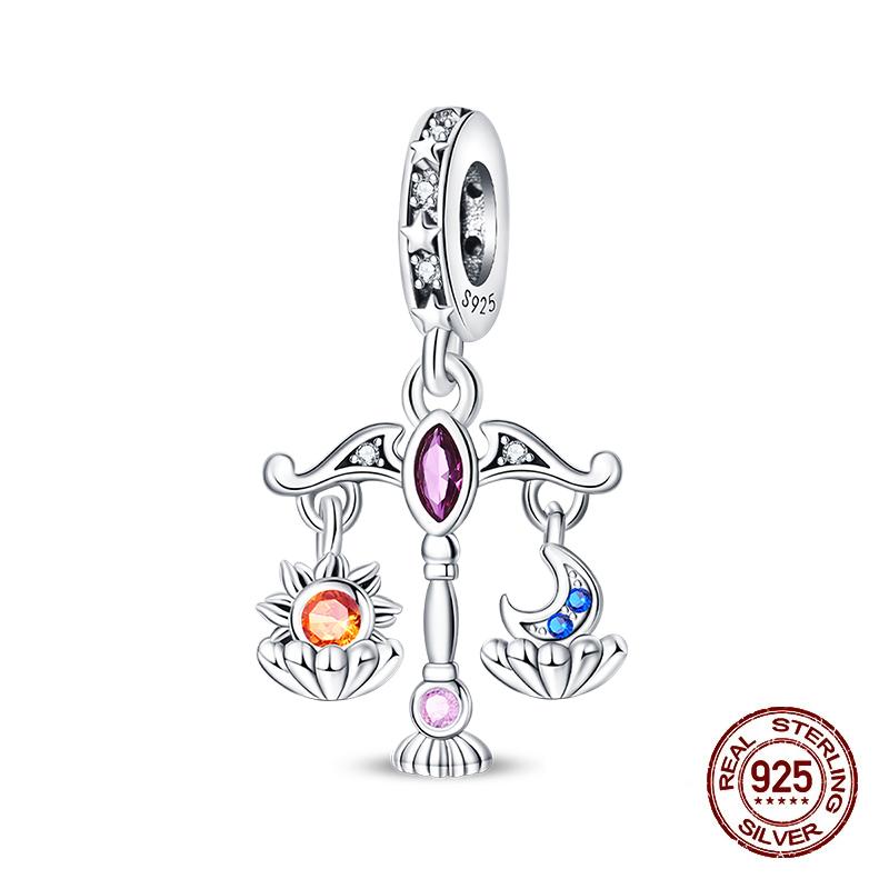 100% 925 Silver Tarot Collection Pendant DIY Hourglass Beads Fit Pandach Original Bracelet Women Jewelry Birthday Gift