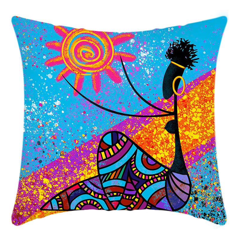 New Pillowcase Art Abstract Exaggerated Letter Printing Pillow Home Sofa Cushion Cover