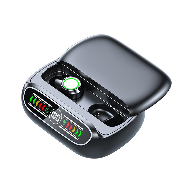 

Новая беспроводная Bluetooth-гарнитура TWS Slide-cap In-ear Breathing Light Headset 5.3 чёрный