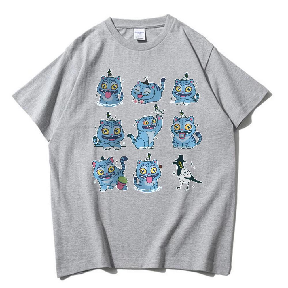 Fashion New Hot Sale Cute Kpop Demon Hunter Tiger Cotton Female T-shirt Harajuku O-neck Casual Women's Men T-Shirt Tops