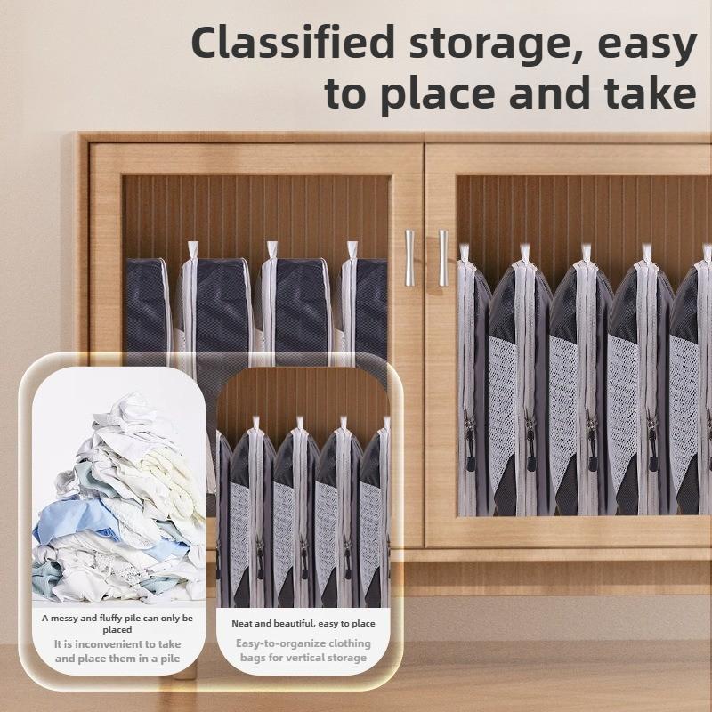 4-Piece Thickened Compressed Mesh Storage Bags - Large Capacity Shoe & Luggage Organizers,Multi-Functional for Travel & Home Use