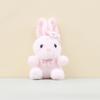 Wearing Rabbit Bow Plush Pendant Cartoon Toy Doll Bag Keychain Pp Cotton Filling