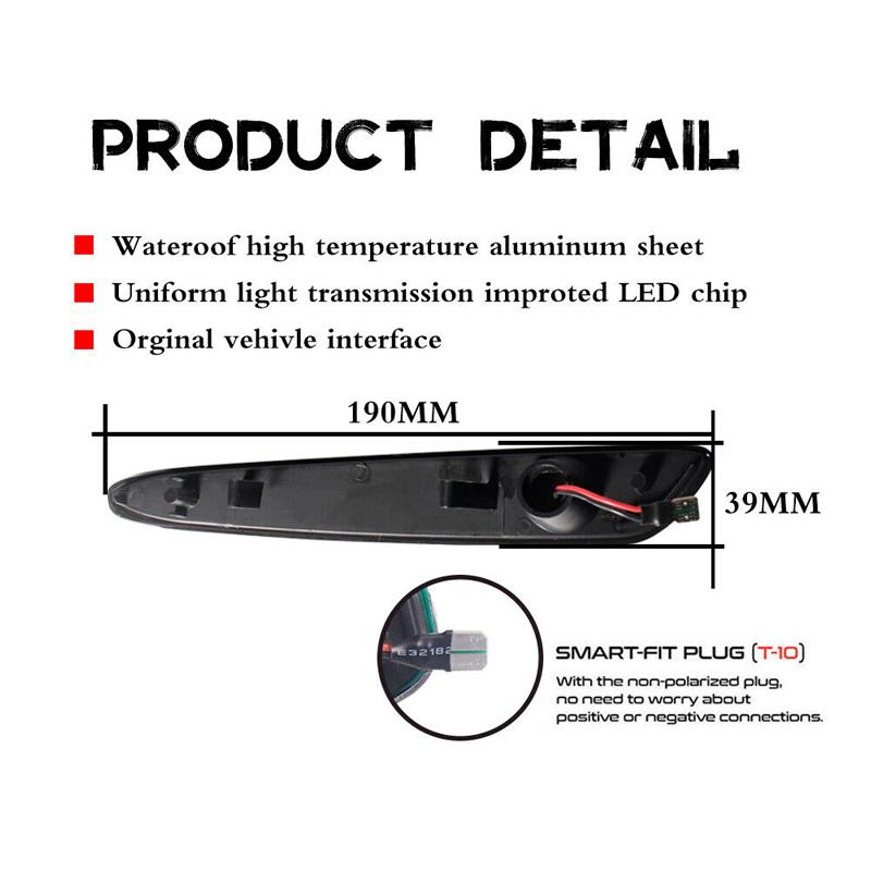 Pair Of Smoked Lens Front Side Marker Lights For 88-93 GMC C/K - Foto 2