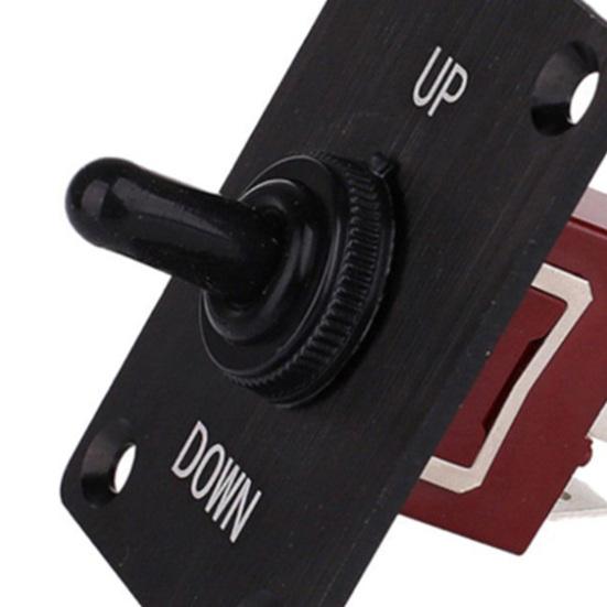12V Waterproof Toggle Switch Heavy Duty Waterproof Toggle Switch 2 Pin ON/Off SPST with Mounting Plate Weatherproof Boot Cover