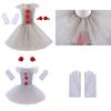 Sparkling Princess Clown Dress Set For Children's Halloween Show