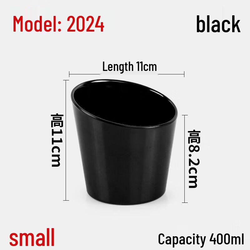 Wuhe Small Slanted Melamine Serving Bowls (10-Pack)