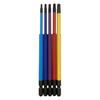 ANEX ACTX5-150L Color Bits, Hexalobular, Single Head, 150mm, with Storage, Set of 5 (T10/15/20/25/30)