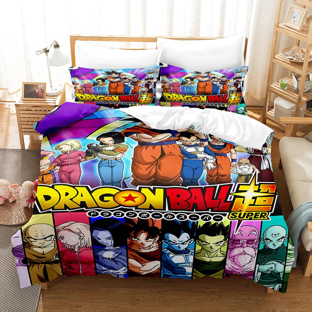 Digital Printing Three-Piece Animation Three-Piece Home Textile Bed Sheet Kit