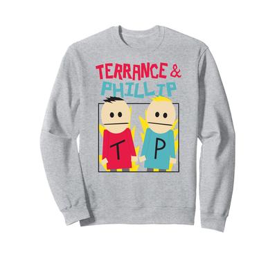 South Park Terrance & Phillip Cutouts Funny Cartoon Sweatshirt